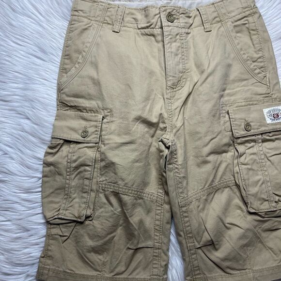 Gap Ranger Cargo Shorts Khaki Size 14 Husky - Picture 2 of 3
